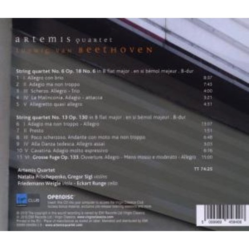 Erato/Warner Classics Beethoven String Quartets Op.1