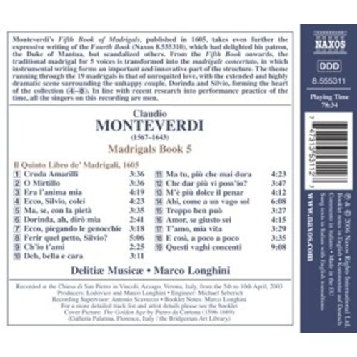 Naxos Monteverdi: Madrigals Book 5