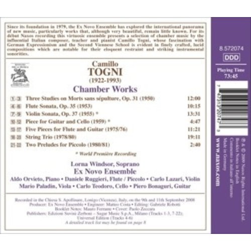 Naxos Togni: Chamber Works