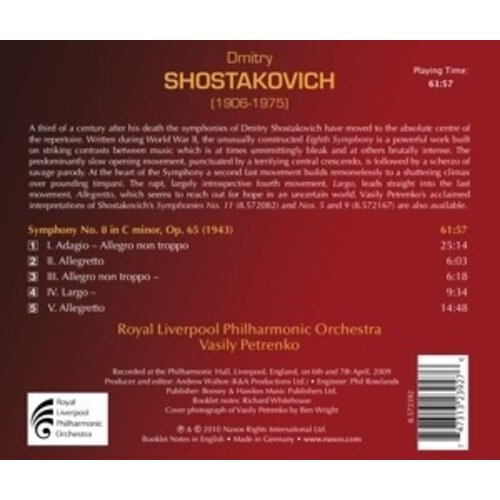 Naxos Shostakovich: Symphony 8