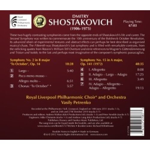 Naxos Shostakovich: Symph. 2+15