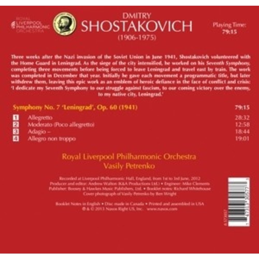 Naxos Shostakovich: Symphony 7