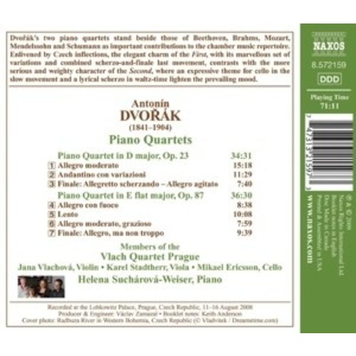 Naxos Dvorak: Piano Quartets