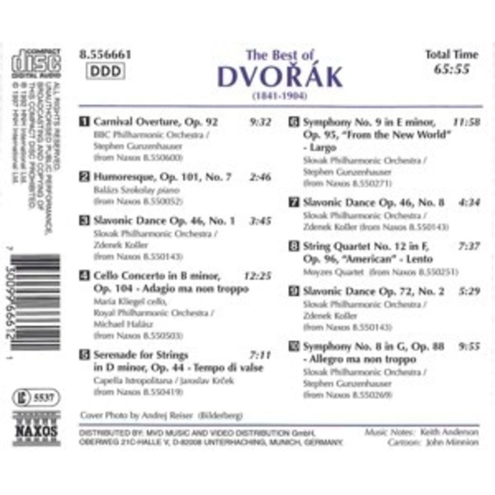 Naxos The Best Of Dvorak