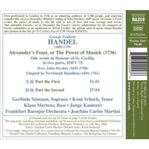 Naxos Handel: Alexander S Feast