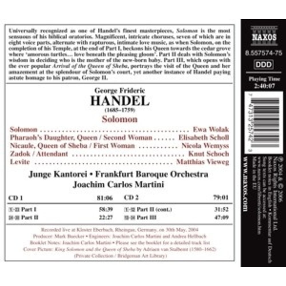 Naxos Handel: Solomon