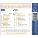 Naxos Ravel: Songs For Voice & Piano