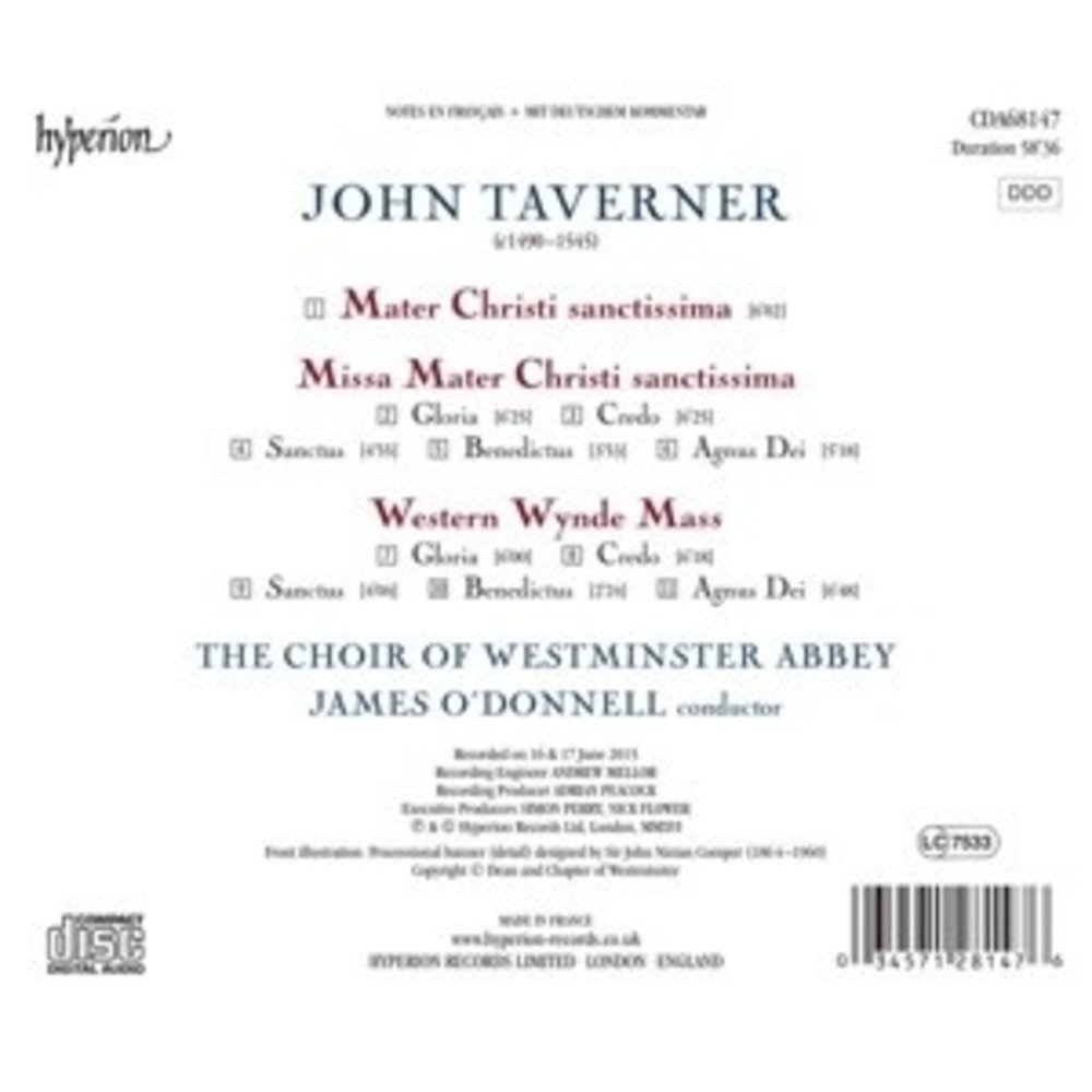 Hyperion Missa Mater Christi Sanctissima