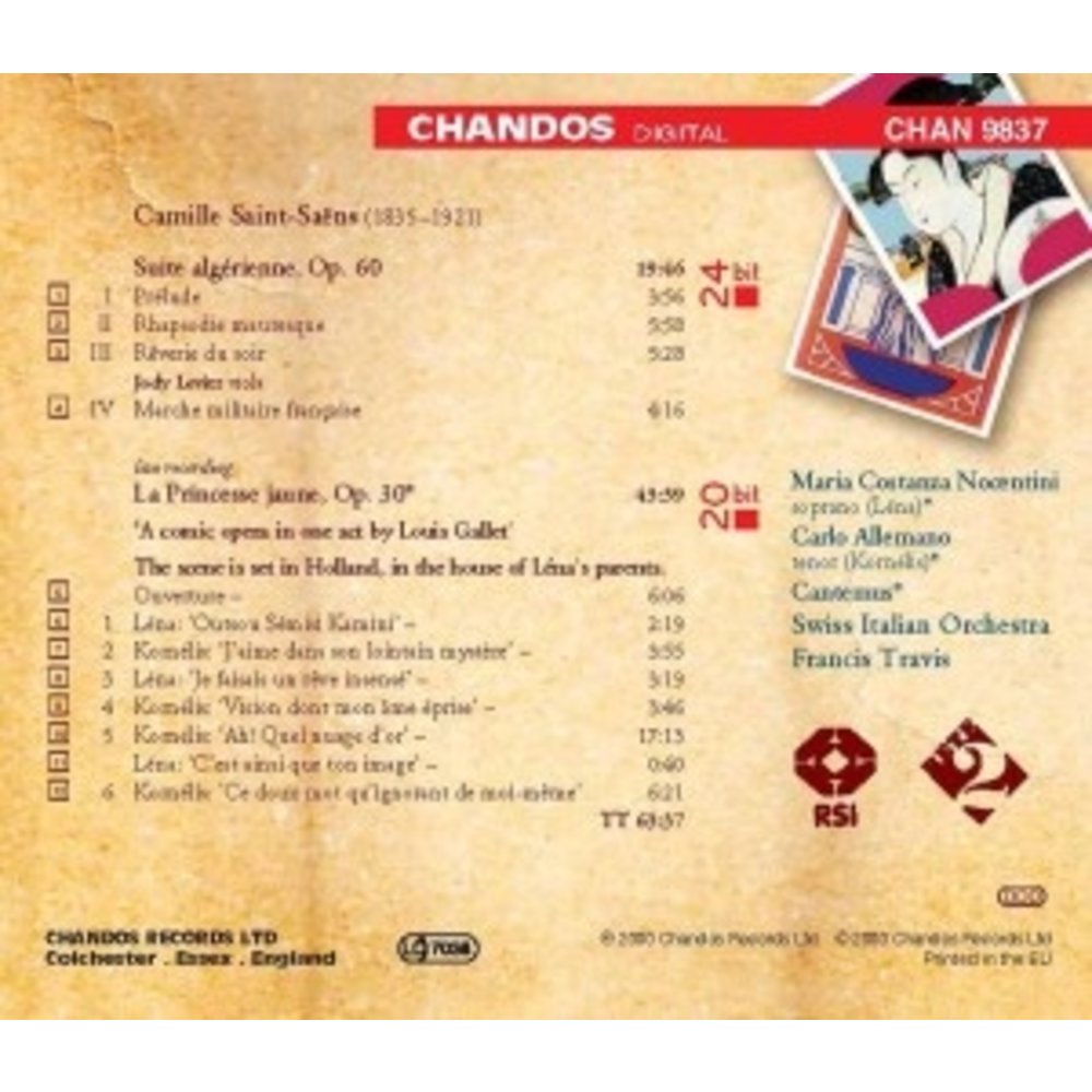 CHANDOS La Princesse Jaune