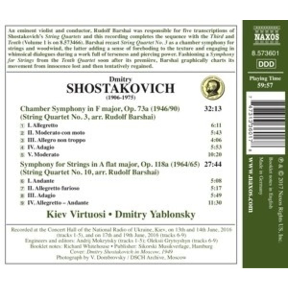 Naxos Chamber Symphony In F Major, Op. 73A