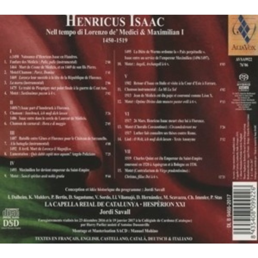 Alia Vox Isaac: Lorenzo De' Medici And Maximilian I