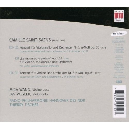 Berlin Classics Saint-Saens: Konzerte; Vogler, Wang