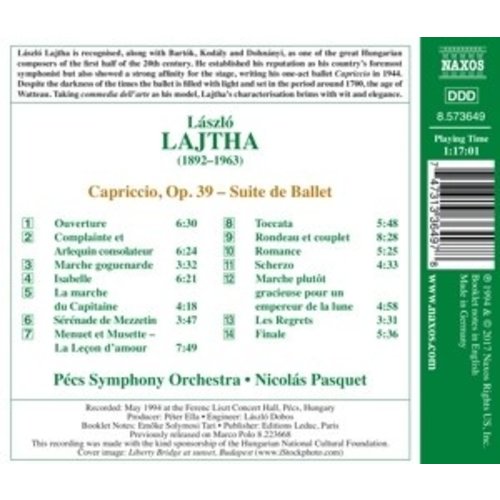 Naxos Capriccio, Op. 39 - Suite De Ballet