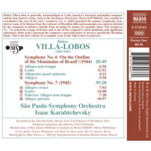 Naxos Villa-Lobos: Symphonies 6+7