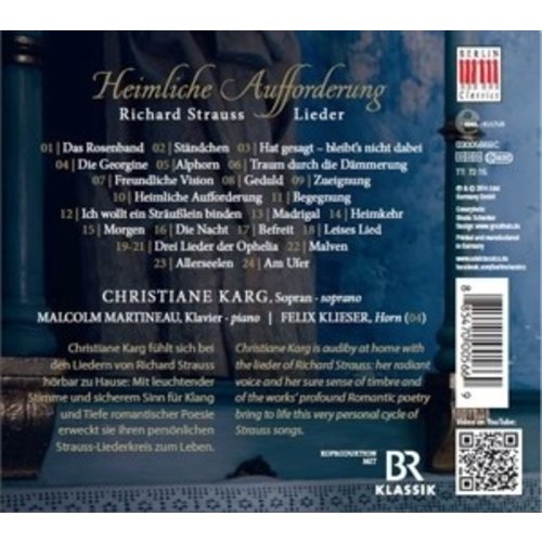 Berlin Classics R. Strauss: Lieder; Heimliche Auffo