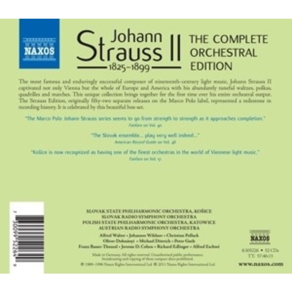 Naxos Strauss Ii: Compl.orch.edition