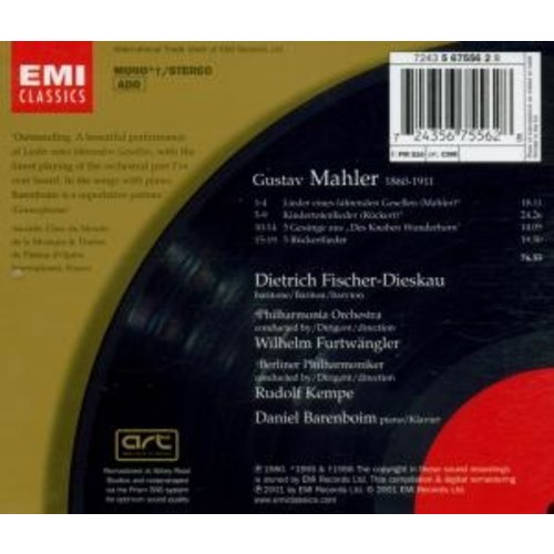 Erato/Warner Classics Mahler: Lieder