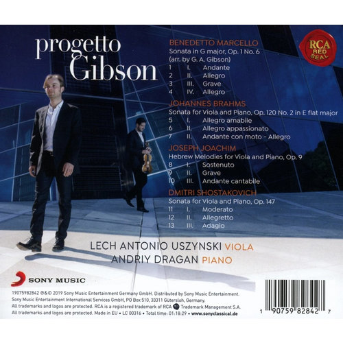 Marcello, Brahms, Joachim, Shostakovich: Progetto Gibson
