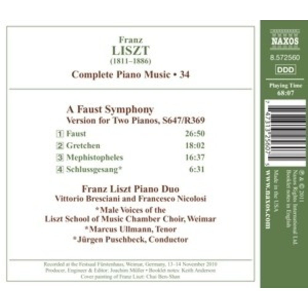 Naxos Liszt: Piano Music 34