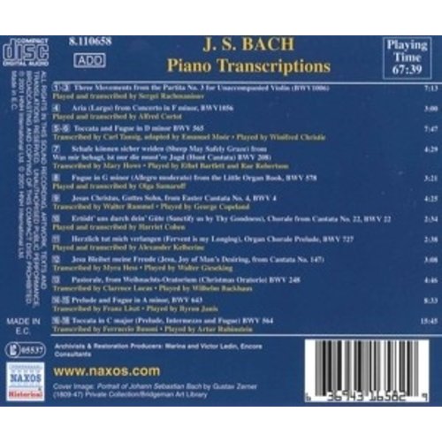 Bach.j.s: Piano Transcriptions