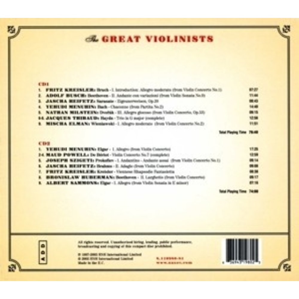 The Great Violinists