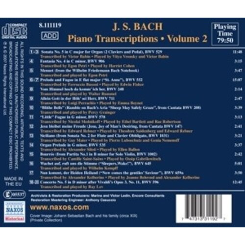 Bach, J.s.: Piano Transcriptio