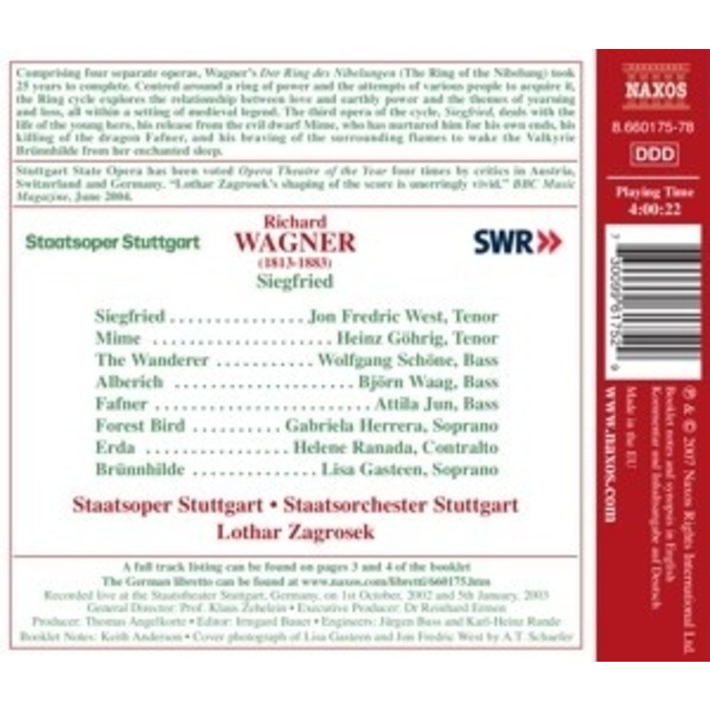 Naxos Wagner, R.: Siegfried (Ring Cy