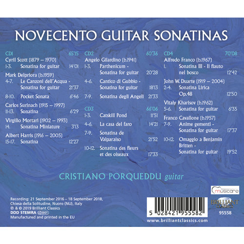 Brilliant Classics Novecento Guitar Sonatinas