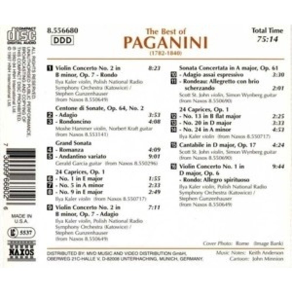 Naxos The Best Of Paganini