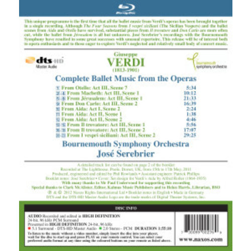 Naxos Verdi: Ballet Music (Bd)