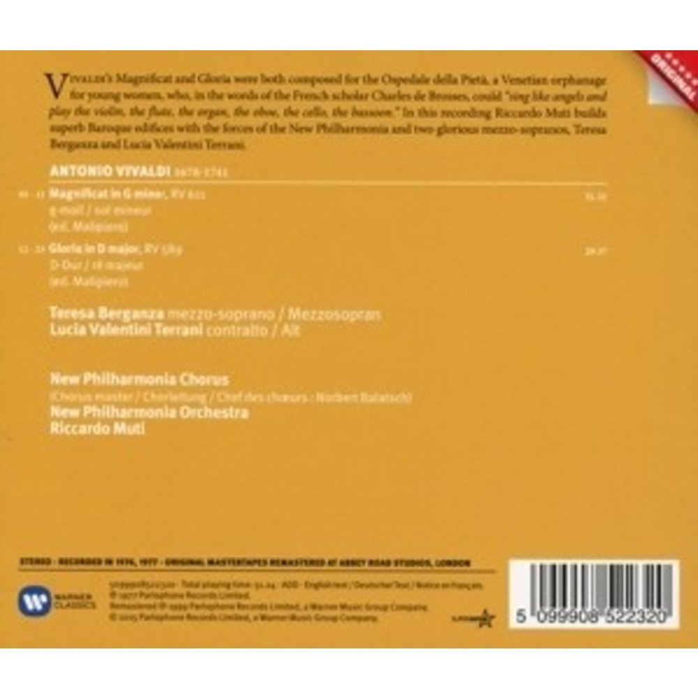 Erato/Warner Classics Gloria & Magnificat