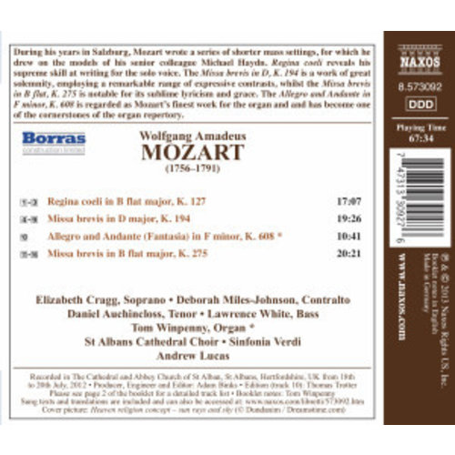 Naxos Mozart: Missa Brevis