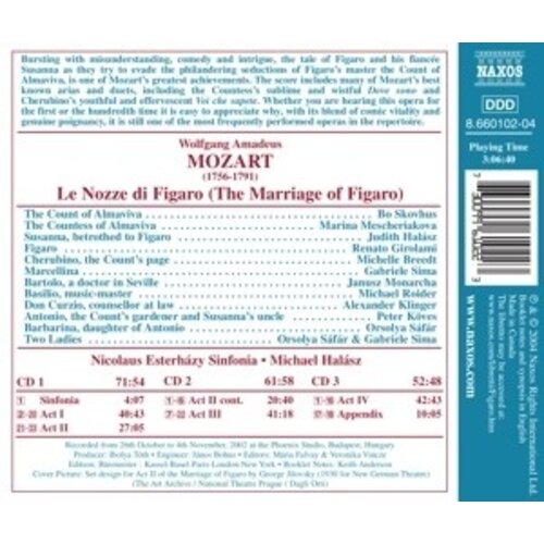 Naxos Mozart: Le Nozze De Figaro