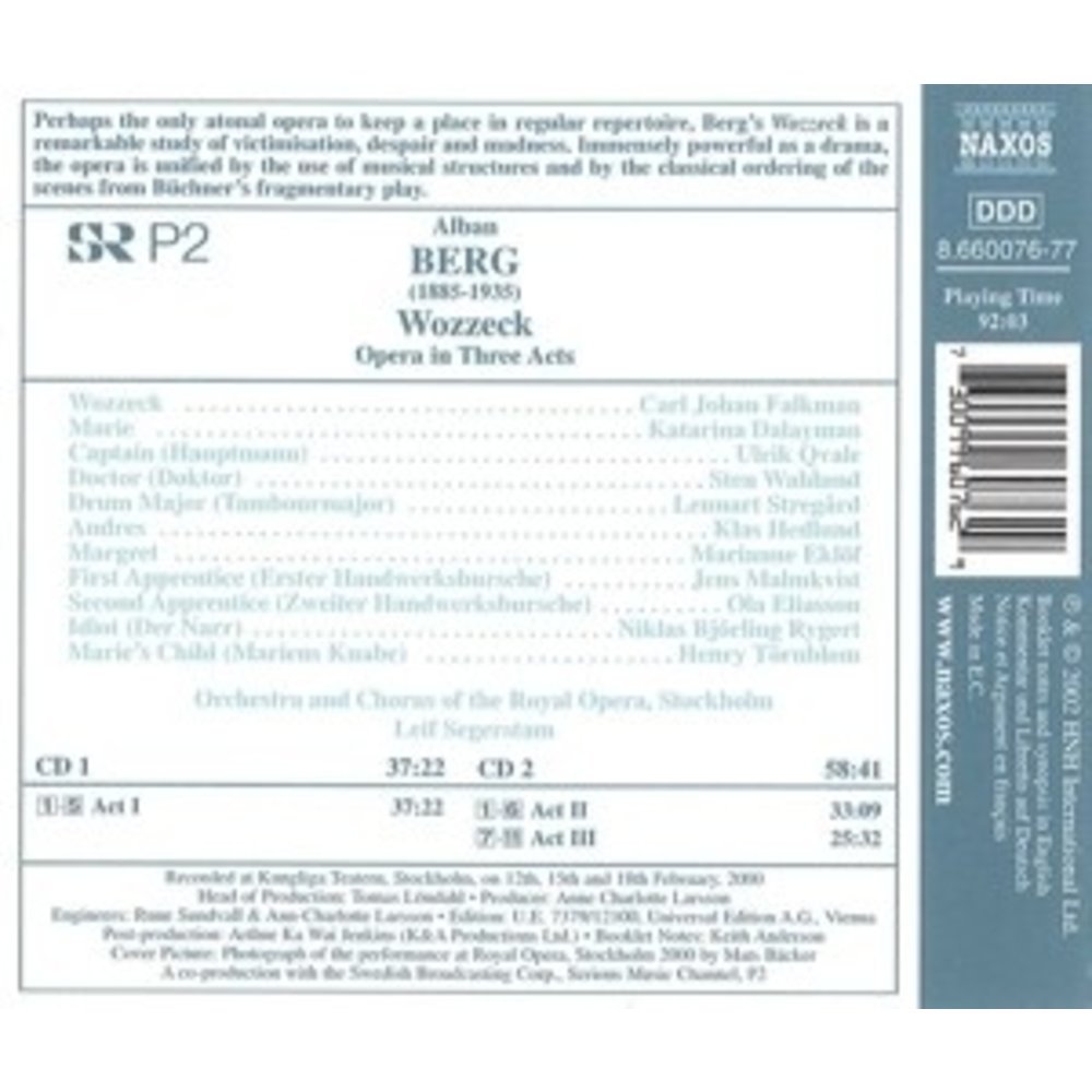 Naxos Berg: Wozzeck
