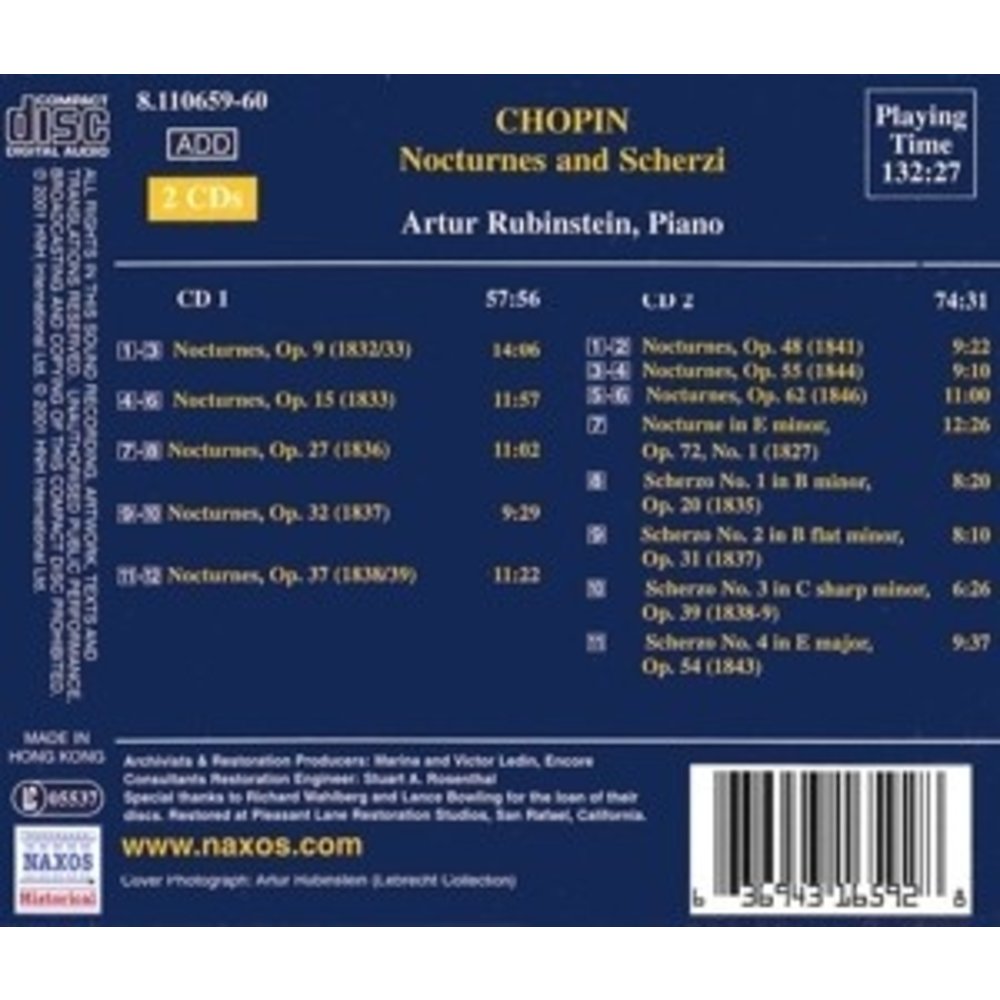 Rubinstein-Chopin: Nocturnes
