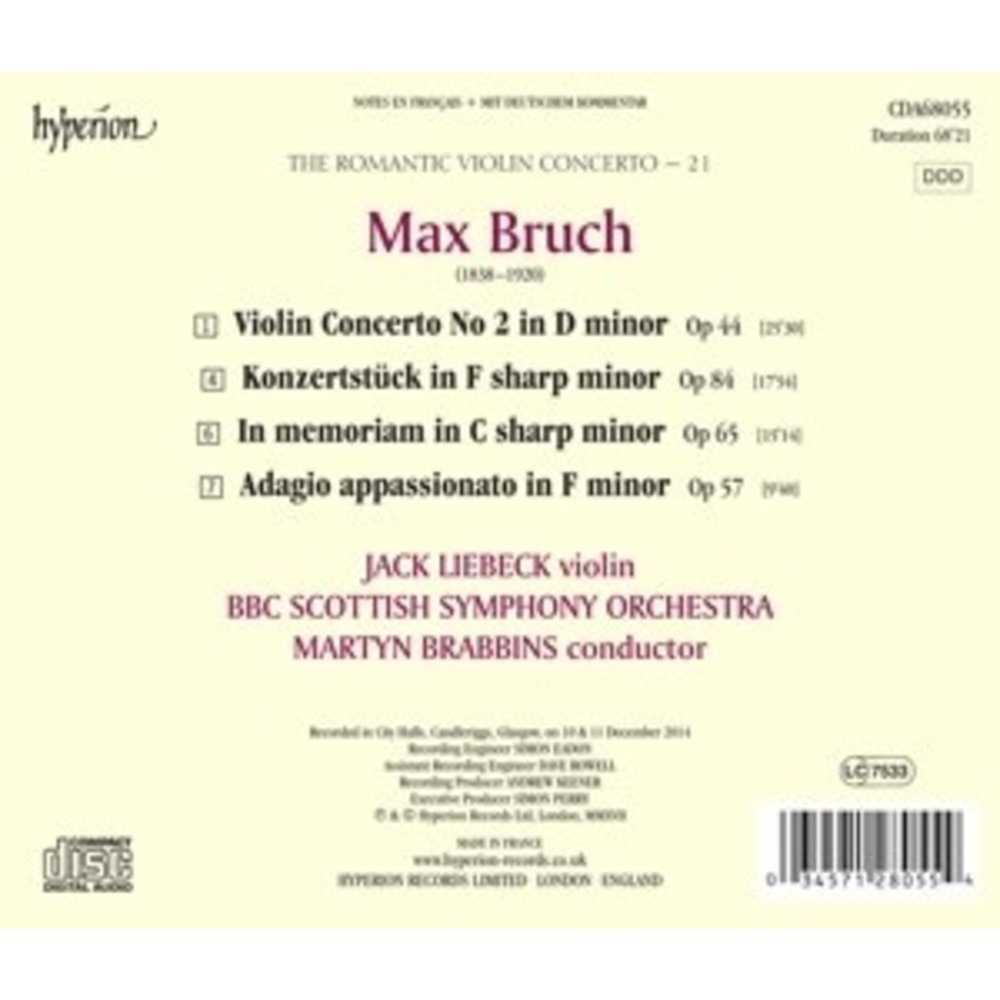 Hyperion Violin Concerto No 2 & Other Works