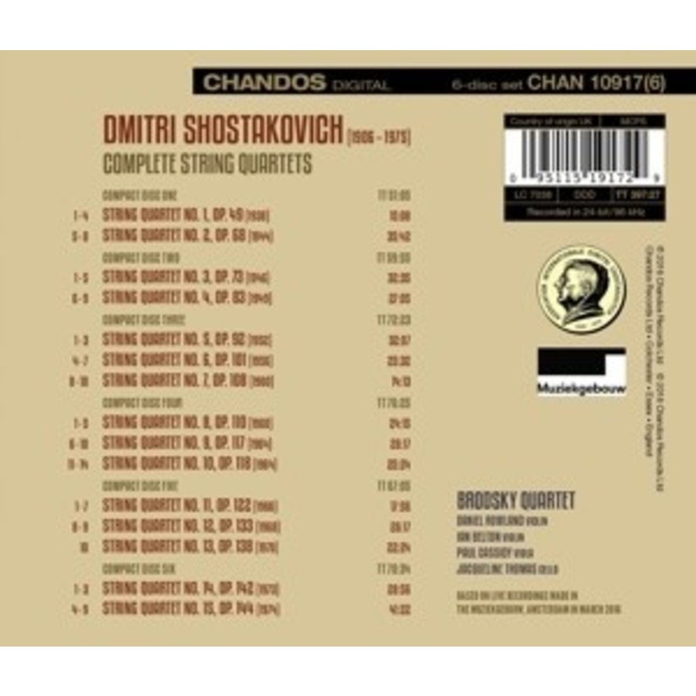 CHANDOS The Complete String Quartets