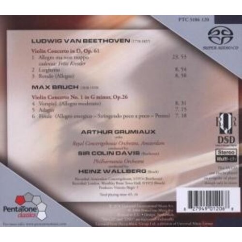 Pentatone BEETHOVEN/BRUCH: Violin Concerto Op.61, Op