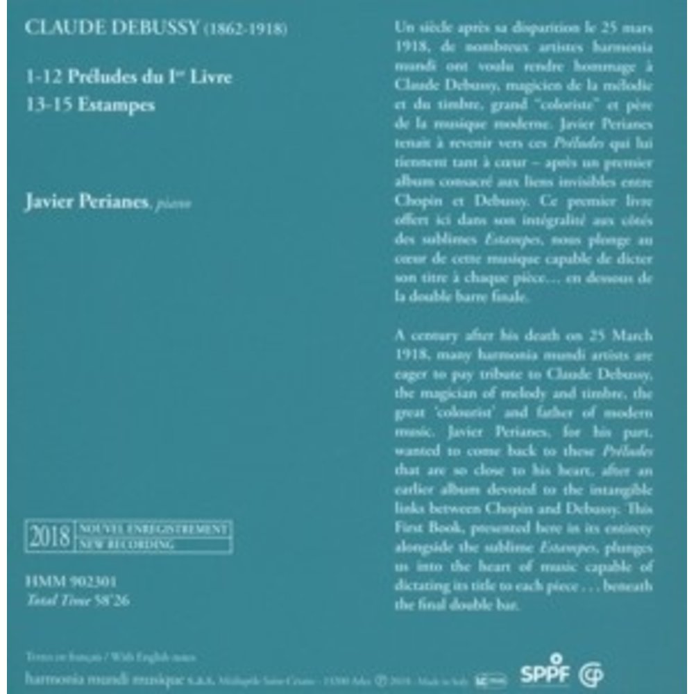 Harmonia Mundi Preludes Du 1Er Livre Estampes