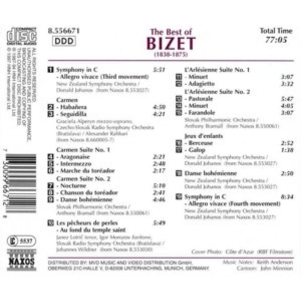 Naxos The Best Of Bizet