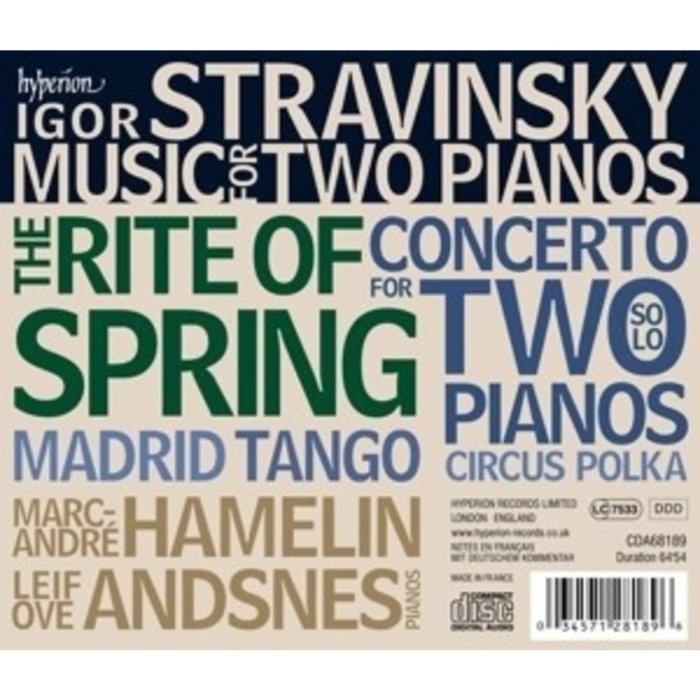 Hyperion Rite Of Spring & Other Two Pianos