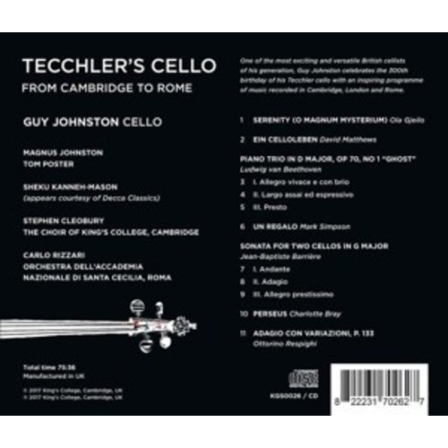 KINGS COLLEGE CHOIR CAMBRIDGE Tecchlers Cello From Cambridge To R