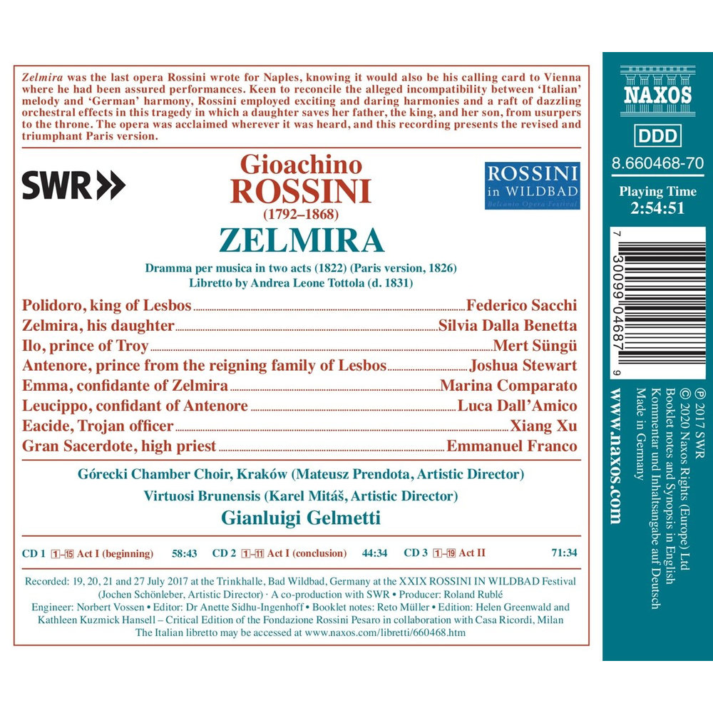 Naxos ROSSINI: ZELMIRA