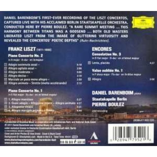 Deutsche Grammophon The Liszt Concertos