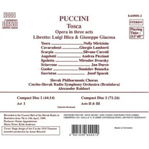 Naxos Puccini: Tosca