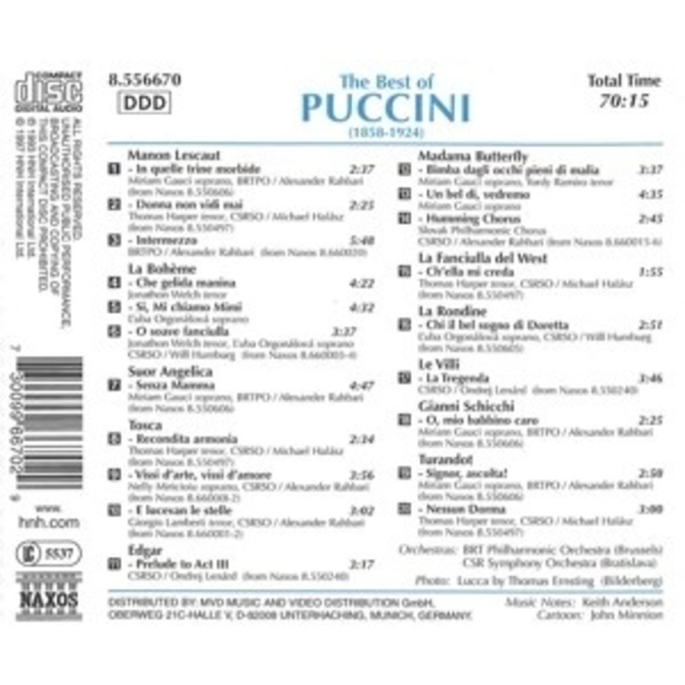 Naxos The Best Of Puccini