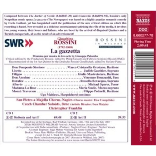 Naxos Rossini: La Gazzetta