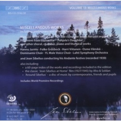 BIS Sibelius 13 - Miscellaneous Works