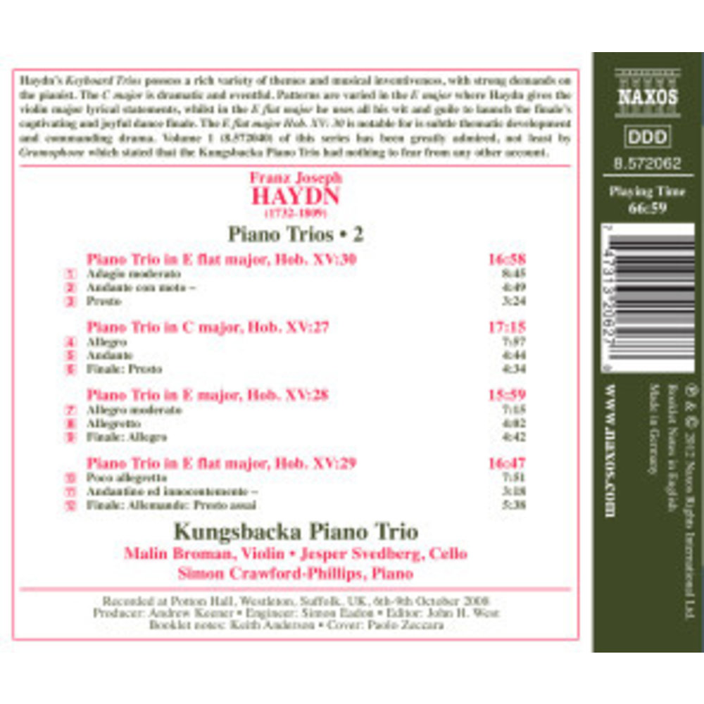 Naxos Haydn: Piano Trios 2