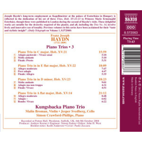 Naxos Haydn: Piano Trios Vol.3